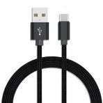 iTechCover Örgülü USB Kablosu Şarj Kablosu/Şarj Cihazı Güç Kablosu Mpow MBITS S BH481A TWS Kulaklık/Siyah / (1 m / 3,3 ft) ile Uyumlu