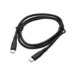 iTechCover USB C - USB C Şarj Kablosu Kablosu/Şarj Cihazı Güç Kablosu Boltune BT-BH024 Kulaklıklar ile Uyumlu / (1 m / 3,3 ft) / Siyah