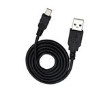 iTechCover USB Kablosu Şarj Kablosu/Şarj Cihazı Güç Kablosu Interphone Tour Bluetooth Kulaklık İnterkom/Siyah / (2m / 6,6 ft) ile Uyumlu