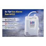 İtek Itek Gaz Alarm Cihazı Dedektörü - Doğalgaz ve Lpg Algılayıcı (Gazmer ve Tse Onaylı) - Beyaz
