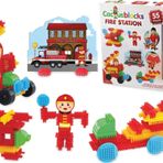 İtfaiye Kaktüs Bloklar (55 Parça) - Kaktüs Oyuncak - Lego Seti - Kaktüs Lego - Taraklı Lego
