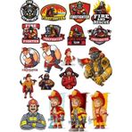 İtfaiyeci Sticker Set 3 20 Parça Telefon, Tablet, Defter, Laptop Sticker