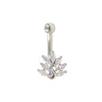 İTHAL 8 MM KUĞU GÜMÜŞ GÖBEK PIERCING