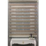 İthal Bambu Kalın Zebra Stor Perde Eteüi Düz (1.Kalite Alüminyum Kasa Metalayak TYCHFYRUAN169226306714729, Kahverengi, 175 x 200