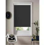 Ithal Bambu Siyah Stor Perde Etek Dilimsiz - 190 x 260 cm