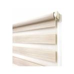 İthal Bambu Zebra Stor Perde Eteği Düz (Alüminyum Kasa Metal Yan Ayak) SÜTLÜKAHVE, Sütlü Kahve, 85 x 260