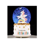 İthal Işıklı Müzikli Unicorn Kar Küresi Büyük Boy