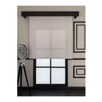 İthal Kalın Zebra Stor Güneşlik Perde Eteği Düz(Alüminyum Kasa Metal Ayak) kalınbeyaz, Ekru, 90 x 260