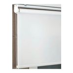 İthal Kalın Zebra Stor Güneşlik Perde Etek Düz Alüminyum Kasa Metal Ayak 2111111, Beyaz, 60 x 200