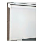 İthal Kalın Zebra Stor Güneşlik Perde Etek Düz Alüminyum Kasa Metal Ayak 2111111, Beyaz, 90 x 260