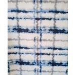 ithal krep batik desen mavi şal