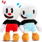 Ithal Kumaş Fincan Kafalar Cuphead ve Mugman 2’li Figür Peluş Oyuncak Oyun & Uyku Arkadaşı 25 Cm.