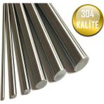 İTHAL Paslanmaz Çelik Çubuk Dolu (Mil) 304 Kalite - 50 cm - Çap: 55mm