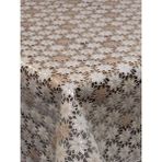 Ithal Pvc Muşamba - Desenli Silinebilir Masa Örtüsü - Kahverengi - 140 x 180 cm