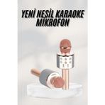 İthalat® Bluetooth Hoparlör Usb Aux Sd Kart Kaoroke Mikrofon Uzun Pil Ömrü