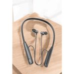 İthalat® Boyun Askılı Bluetooth Kulaklık Uzun Şarj Süreli Dijital Göstergeli Kablolu