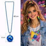 İthalat® Disko Topu Şekilli 80&Amp;#39;Ler 90&Amp;#39;Lar Renk Plastik Kolye