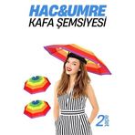 İthalat® Hac Umre Kafa Şemsiyesi Güneş Koruma Şemsiyesi 2 Adet 716266