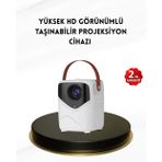 İthalat® Mini Akıllı Projektör – 1080P Full Hd, 64Gb Depolama, 2Gb Ram, Uzaktan Kumanda Destekli