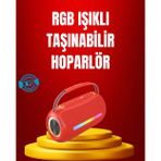 İthalat® Suya Dayanıklı 20W Rgb Hoparlör Bluetooth, Usb, Sd Kart Aux Girişli