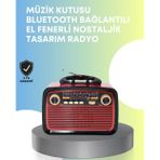 İthalat® Taşınabilir Bluetooth Hoparlör – Teknoloji Ile Nostaljik Radyo Deneyimi, Fm/Am Fonksiyonu