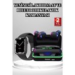 İthalat® Ucuz Kaliteli Kulaklıklı Saat Seti Bluetooth Bağlantılı Akıllı Saat Kulaklık