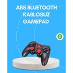 İthalat® Uzun Pil Ömürlü Kablosuz Oyun Kumandası Pc Telefon Tablet İçin