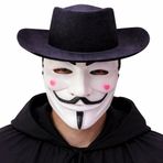 İthalat® Vendetta Maske Şapka Seti – Anonim Stil Parti Maskesi
