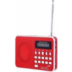 İthalatçı Garantili Dijital Ekranlı Şarjlı Taşınabilir Radyo Bluetooth Usb Tf Destekli Cep Radyosu