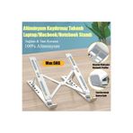 İTHALCİM Taşınabilir Notebook Holder Standı Alüminyum Dizüstü Destek Katlanabilir Macbook Pro Klavye Tutucu