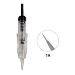 İthalSepeti 10 Adet R1 0,25mm Nano Nouveau Contour Ve Goochie M8 Uyumlu Kalıcı Makyaj Iğnesi
