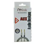 İ'think Silver Aux Stereo Kablo 1.5 M (6'Li Paket)