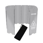 Ithyes Kamp Gaz Sobası Windbreak Dış Mekan Kamp Aksesuarları 10 Tabak Rüzgar Kalkanı Katlanabilir Kamp Gaz Sobası Windbreak Tencere Ekipmanları Kamp ocağı