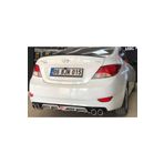 İtibar Hyundai Accent Blue 4 Çıkışlı Egzoz Görünümlü Arka Tampon Ek'i Difüzör