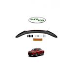 İtibar Toyota Hilux Ön Kaput Koruma Rüzgarlığı 3mm Akrilik (ABS) Parlak Siyah Deflektör 2015-2020