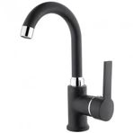 İtimat Idea Siyah 563KCB Kuğu Lavabo Bataryası