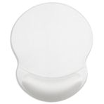 ITNRSIIET Jel Bilek Destekli Ergonomik Mouse Pad Küçük Bilek Desteği Pürüzsüz Yüzey Kaymaz PU Taban Rahat Ofis Malzemeleri Ağrı Kesici, 8,7 x 7,25 inç, Beyaz