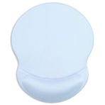 ITNRSIIET Jel Bilek Destekli Ergonomik Mouse Pad Küçük Bilek Desteği Pürüzsüz Yüzey Kaymaz PU Taban Rahat Ofis Malzemeleri Ağrı Kesici, 8,7 x 7,25 inç, Mavi