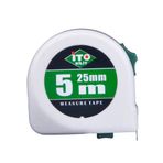 İTO Kilit 12’li Set - Darbeye Dayanıklı Şerit Metre 5m x 25mm - Kemer Klipsli