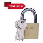 İto Kilit Döküm Pirinç Asma Kilit No:50 - Dayanıklı Güvenlik Kilidi (50 Mm) - Sarı