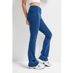 its basic Kadın İndigo Renk s5-53 Slim Fit Süper Esnek Kumaş Flare Fit Pantolon