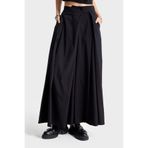 it's basic Kadın Siyah Palazzo Fit Pileli Pantolon, XS