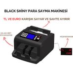 Its Black Shiny Para Sayma Makinası (Tl,euro Sahte Ayırır)