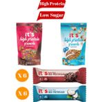 it's Protein Mix Paket - Yüksek Protein Bar 40 G x 12 Adet (2 Çeşit) - Yüksek Protein Granola (2 Çeşit) - 1 Adet