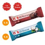 it's Yüksek Protein Bar - Karma Kutu - 40 g X 12 Adet (2 Çeşit)