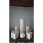 iv candles 3'lü Top Mum Soya Wax MAVİ YEŞİL KIRMIZI TURUNCU BEYAZ SARI 10 x 10