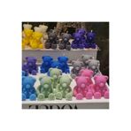 iv candles Babyshower 20 Adet Beyaz Ayıcık Mum Beyaz 5 x 5