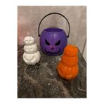 iv candles Halloween Turuncu 3'lü Kabak Mum Turuncu