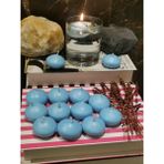 Iv Candles Homedecor 24'lü Bebek Mavisi Suda Yüzen Mum