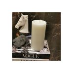 iv candles Homedecor 3'lü Büyük Boy Baton Mum Beyaz